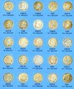 Complete Set of Silver Roosevelt Dimes in Album