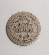 1877 S Seated Liberty Dime, Circulated