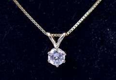 Spectacular Diamond Pendant Necklace in 14K Yellow Gold