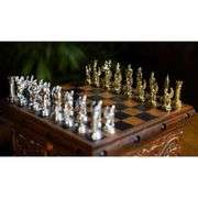Premium Chess Set Handmade Wooden Chess Box with Hidden Key