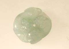 Type-A Jadeite Double Cat Amulet