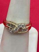 BRAND NEW 14K YELLOW GOLD DIAMOND RING