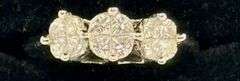 14K White Gold Pie- Cut Diamond Wedding Band