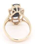 14kt Yellow gold black onyx ring