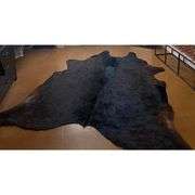 100% Genuine Dark Chocolate Brown Cowhide Rug