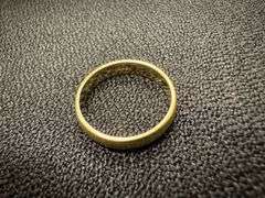 10k Yellow Solid Gold 4mm Domed Plain Men's Women's Wedding Band Size 5