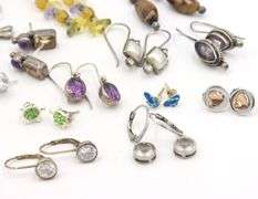 Group lot of Vintage 925 sterling silver earrings