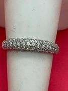 CERTIFIED 14K WHITE GOLD DIAMOND BAND