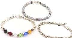 Group lot of 5 Vintage 925 sterling silver bracelets