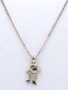 Vintage 925 Sterling Silver Kid Pendant on Chain