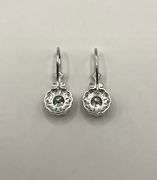 Exceptional VVs1 Near Flawless 2.15 Ctw Ice Blue Fire Moissanite  Earrings