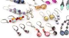 Group lot of Vintage 925 sterling silver earrings