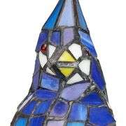Tiffany Style Stained Glass Blue Bird Accent Lamp