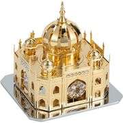 24K Gold Plated Castle with Crystals