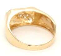 14kt Yellow gold 0.50ctw diamond Gent's ring