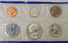 1961 Mint Set P+D In Original Envelope