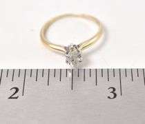 Darling Solitaire Diamond Engagement Ring in 14K Yellow Gold