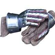 Medieval Steel Gauntlets with Leather Gloves