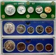Set of 3 US Proof Set in Capital Plastic