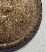 1915 S Wheat Penny, Circulated