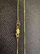 10k Yellow Gold Solid Box Link Chain 0.7mm Necklace 24"