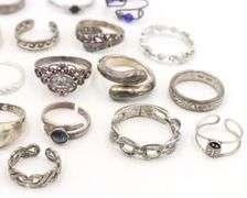 Group lot of Vintage 925 sterling silver rings