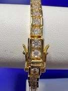 Dazzling 16.85 Ctw Lab Simulated Diamond Tennis Bracelet