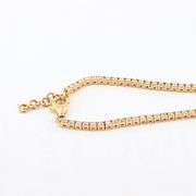 18K YELLOW GOLD UNHEATED MULTICOLOR SAPPHIRE AND DIAMOND NECKLACE 15.57 C.T.W., GIA CERTIFIED