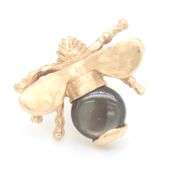 Two 14K YG Insect Tie Tacks