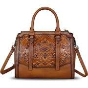 Genuine Leather Satchel Handbag