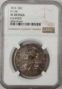 1814 - 50 Cents NGC XF Details CLEANED