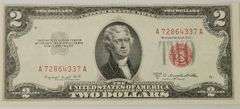 (8) 1953 B $2 Red Seal Consecutive Bills, Higher Quality