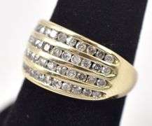 Spectacular Diamond Ring in 10K Yellow Gold