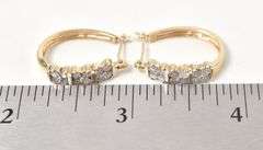 Brilliant Diamond Hoop Earrings in 14K Yellow Gold