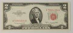 (8) 1953 B $2 Red Seal Consecutive Bills, Higher Quality