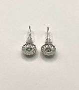 Exceptional VVs1 Near Flawless 2.15 Ctw Ice Blue Fire Moissanite  Earrings