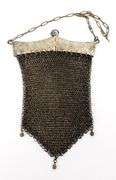 Ornate Antique Mesh Chain Link Purse