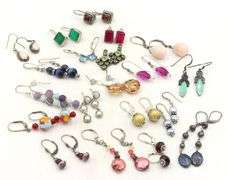 Group lot of Vintage 925 sterling silver earrings