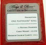 Diamond Platinaire Band by Always & Forever, Size 9.25