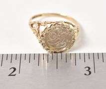 Precious 1/20 OZ Pure Gold Panda Coin Ring in 10K Yellow Gold