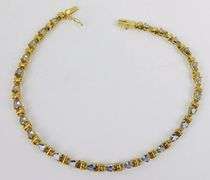 14K Tanzanite Tennis Bracelet, 8 Inches