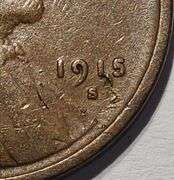 1915 S Wheat Penny, Circulated
