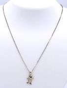 Vintage 925 Sterling Silver Kid Pendant on Chain
