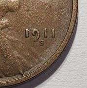 1911 S Wheat Penny, Circulated