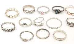 Group lot of 4 Vintage 925 sterling silver rings