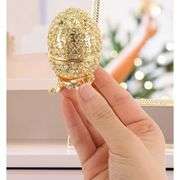 Jewelry Egg with Rhinestones Trinket Box