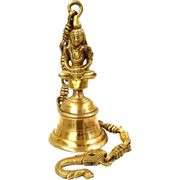 Pure Brass Hanging Bell 18-Inch Chain Door/Wall Decor