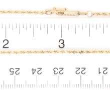 14kt Yellow gold Rope chain necklace