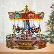 Festive Musical Carousel Handcrafted