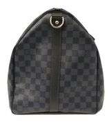 Louis Vuitton, Keepall Bandouliere 55 Damier Cobalt Canvas Bag W/ Box